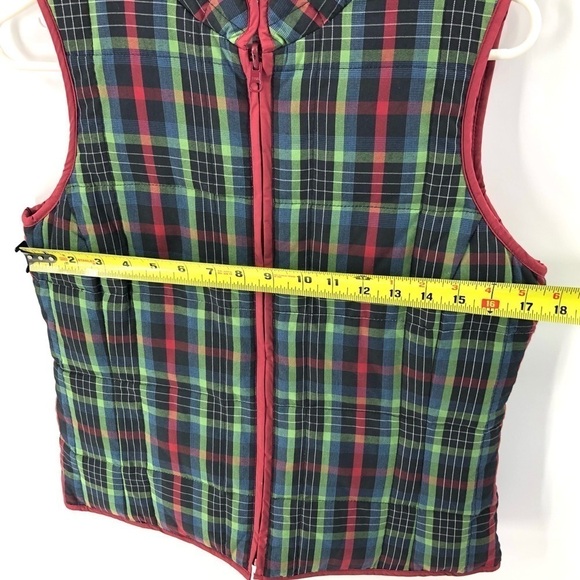Pendleton Down Filled Plaid Quilted Puffer Vest Jacket Warm Size Small - Picture 5 of 7